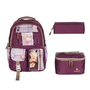 Relaxion Kore Tarzı İlkokul Çantası Beslenme+Kalemlik 1395