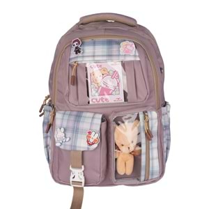 Relaxion Kore Tarzı İlkokul Çantası Beslenme+Kalemlik 1395