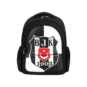 Me Çanta Beşiktaş BJK 1903 Logo Desenli Suni Deri Okul Çantası 25360