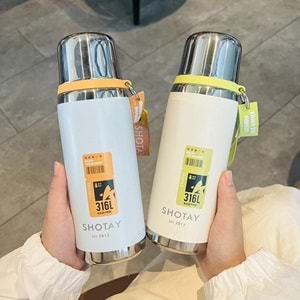 Shotay Premium Çelik Termos Matara 750 ml. ST-8161 (ASORTİ)