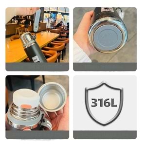 Shotay Premium Çelik Termos Matara 750 ml. ST-8161 (ASORTİ)