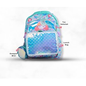 Dream Vest Deniz Kızı 3 Lü Çanta Seti (SET0012)