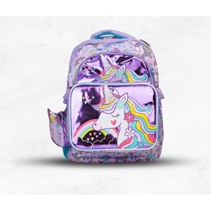 Dream Vest Mor Unicorn 3 Lü Çanta Seti (SET0011)