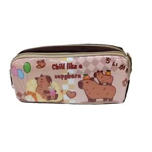 Mikro Capybara Çift Gözlü Kalem Çantası MB-6478