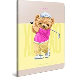 Gıpta XoXo Tel Dikiş Kar. Kap. A6 60 Yp. Çizgili Defter