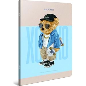 Gıpta XoXo Tel Dikiş Kar. Kap. A6 60 Yp. Çizgili Defter