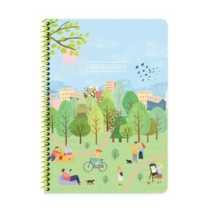 Keskin Color Karton Kp. Spr. Mevsimler A4 80 Yp. Stickerlı Kareli Defter