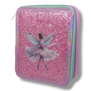 Bear&Deer Parıltılı Prenses 3 Gözlü Kalem Kutusu BD-KCS218