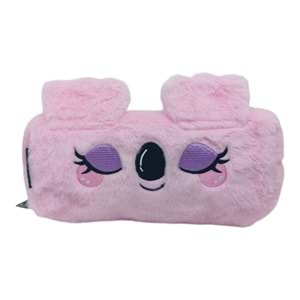 Bear&Deer Peluş Sevimli Kedi Açık Pembe Kalem Kutusu BD-KCS277