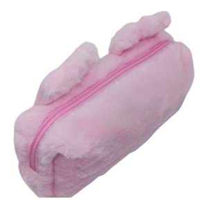 Bear&Deer Peluş Sevimli Kedi Açık Pembe Kalem Kutusu BD-KCS277