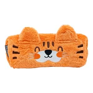 Bear&Deer Peluş Sevimli Kedi Turuncu Kalem Kutusu BD-KCS279