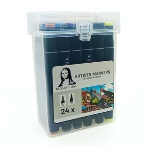 Mona Lisa Touchblack Çift Uçlu Marker Kalem 24 Renk