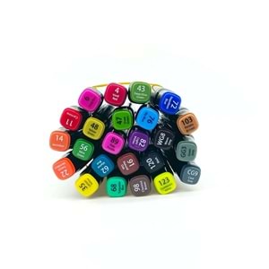 Mona Lisa Touchblack Çift Uçlu Marker Kalem 24 Renk