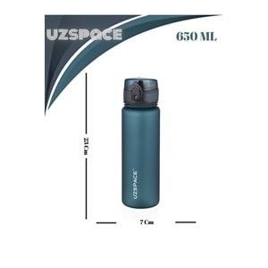 Uzspace Tritan Matara 650 ml. Zeytin Yeşili 3053