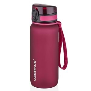 Uzspace Tritan Matara 650 ml. Fuşya 3037