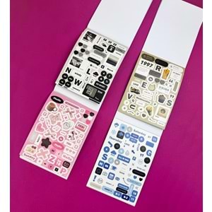 Collage Freedom Sticker Defteri 12 Sayfa