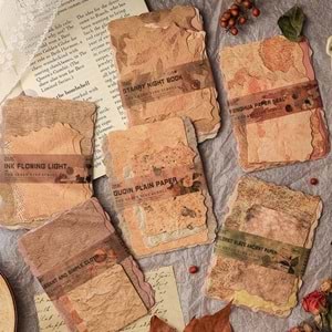 Vintage Tasarım Scrapbook Kağıdı 28 Adet QTGJ-6-06