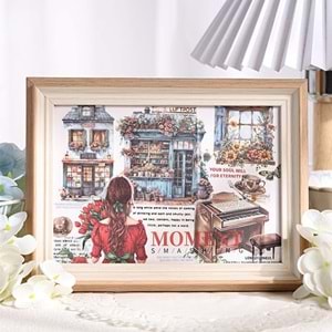 Ancient Flower Roll Sticker Defteri 24 Sayfa