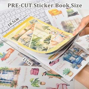 Puslu Anılar Günışığı Sticker Defteri 20 Sayfa