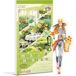 Puslu Anılar Zümrüt Sticker Defteri 20 Sayfa