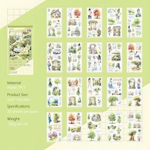 Puslu Anılar Zümrüt Sticker Defteri 20 Sayfa