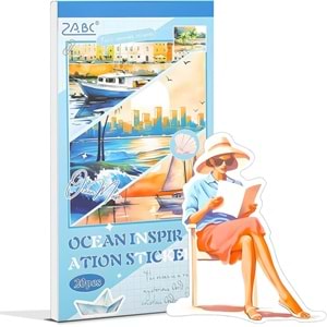 Puslu Anılar Okyanus Sticker Defteri 20 Sayfa