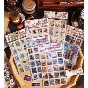 Plastik Pul Sticker 8 Sayfa BM-1776