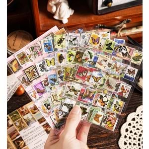 Plastik Pul Sticker 8 Sayfa BM-1776