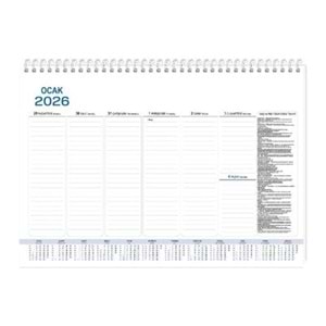 Keskin Color 2026 Haftalık Masa Sümeni Spiralli 28x40 cm