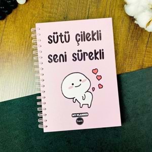 Sütü Çilekli Seni Sürekli Konuşan Ajanda (BAM-1151)