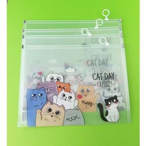 Kedi Tasarımlı A4 Dosya (BM-1892)