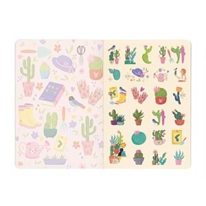 Kaktüs Pembe Zamansız Ajanda (Stickerlı)