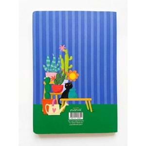 Kaktüs Mavi Zamansız Ajanda (Stickerlı)