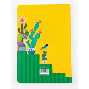 Kaktüs Sarı Zamansız Ajanda (Stickerlı)