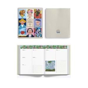 Zamansız Ressamlar Ajandası II, Zamansız Ajanda 16.5x19.5 cm (Stickerlı)