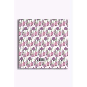 My Mia Art Pembe Lale Kenar Baskılı Defter, 16x16 cm