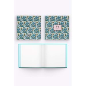 My Mia Art Beyaz Papatya Kenar Baskılı Defter, 16x16 cm