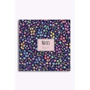My Mia Art Kır Çiçeği Kenar Baskılı Defter, 16x16 cm