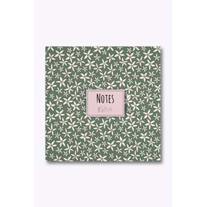 My Mia Art Yeşil Papatya Kenar Baskılı Defter, 16x16 cm