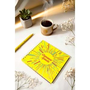 Prestij Neon Sarı Zamansız Ajanda