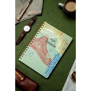 Denden Redactar Yeşil Spiralli Defter, 17x24 cm