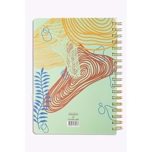 Denden Redactar Yeşil Spiralli Defter, 17x24 cm