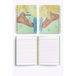 Denden Redactar Yeşil Spiralli Defter, 17x24 cm