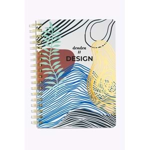 Denden Redactar Beyaz Spiralli Defter, 17x24 cm