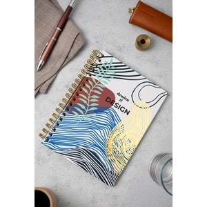 Denden Redactar Beyaz Spiralli Defter, 17x24 cm