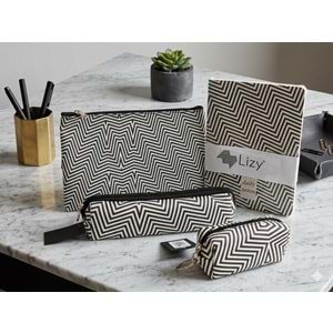 Liz Hediyelik Seti Daily Notes Defter+Kalemlik+Makyaj Çantası+Küçük Cüzdan WBSET-1