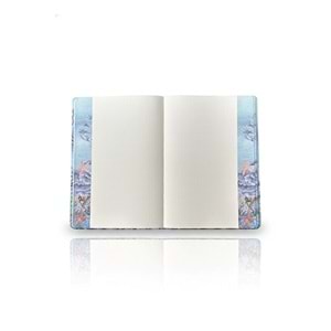 Liz Kuşe Kapak Kenar Baskılı 15x21 cm Defter 64 Yp. Noktalı+48 Yp. Çizgisiz
