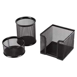 Kraf Metal Perfore Masa Üstü Seti 470G Siyah 3 Lü