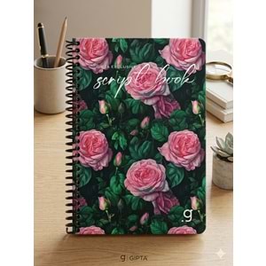 Gıpta Script Book Sprl. Sert Kpk. Defter 17x24 80 Yp. Kareli