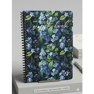 Gıpta Script Book Sprl. Sert Kpk. Defter 17x24 80 Yp. Kareli